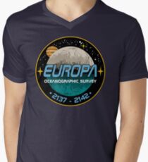 Europa Oceanographic Survey Men's V-Neck T-Shirt