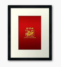 Chinese New Year of The Horse 2014 Framed Print