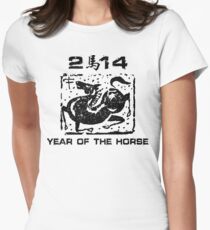 Chinese New Year of The Horse 2014 Women's Fitted T-Shirt