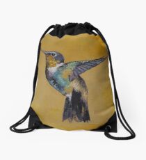 Hummingbird Drawstring Bag