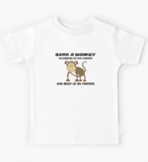 Born Jahr des Affen Chinese Zodiac Monkey Kinder T-Shirt