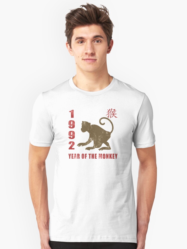 year-of-the-monkey-1992-chinese-zodiac-monkey-1992-t-shirt-by