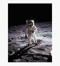 Buzz Aldrin on the Moon Photographic Print