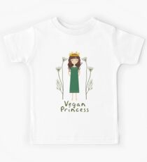 Vegane Prinzessin Kinder T-Shirt