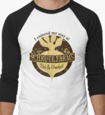 I enjoyed my stay at Schrute Farms (Brown) Men's Baseball ¾ T-Shirt