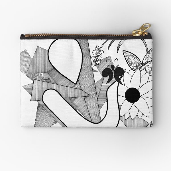 BlackWhiteandMax "Under the Banyan Tree" Zipper Pouch