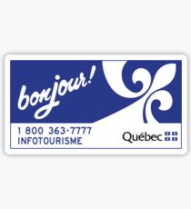 Welcome to Quebec, Canada Road Sign Sticker