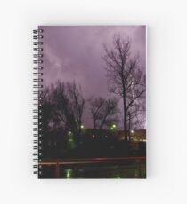 Lightning time lapse Spiral Notebook