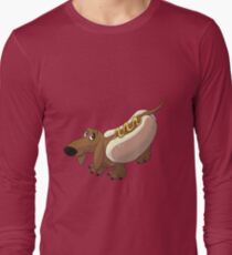 Dachshund in Hot Dog Costume Long Sleeve T-Shirt