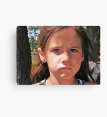Sad Mouth Mia Canvas Print