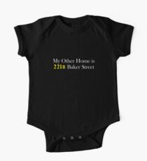 My Other Home is 221B Baker Street (White) One Piece - Short Sleeve