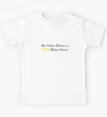 My Other Home is 221B Baker Street (Black) Kids Tee