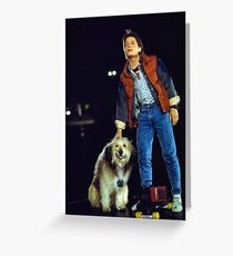 marty mcfly back to the future Greeting Card