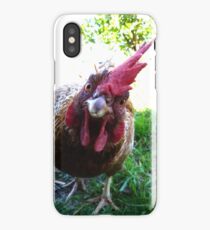 Curious chicken iPhone Case