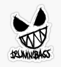 Drum N Bass Monster Tee Sticker