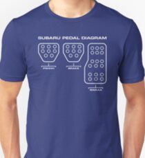 Camiseta ajustada Diagrama del Pedal Subaru