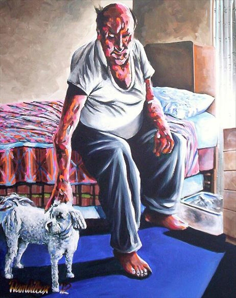 "LOVE...old man and his dog" by Dan Wilcox | Redbubble