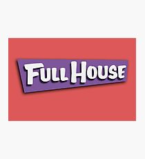 Full House Logo Photographic Print