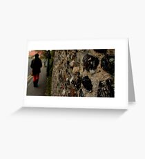 Orange trousers Greeting Card