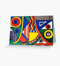 Geometric Fun - 2 Greeting Card