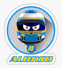 Fernando ALONSO_Helmet 2015 #14 Sticker