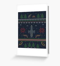 Ugly Firefly Christmas Sweater Greeting Card