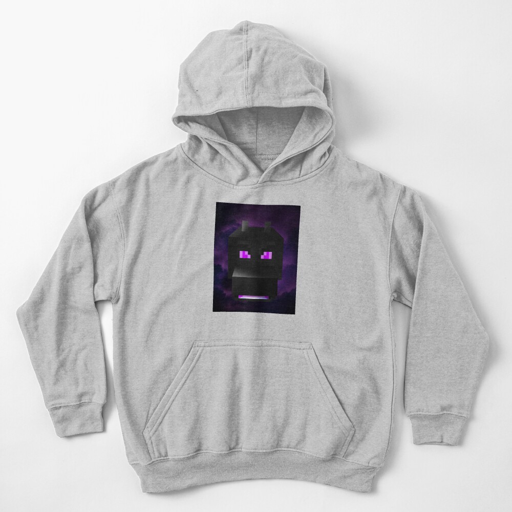 ender dragon from out of the mist minecraft inspired digital illustration kids pullover hoodie by global citizen redbubble