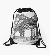 Mochila saco Vintage Photograph of the Williamsburg Bridge