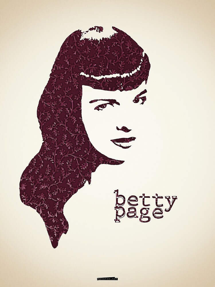 &ldquo;Icons - Betty Page&rdquo; by ponton | Redbubble