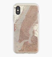 Vinilo o funda para iPhone Vintage Map of New York City (1845) 2