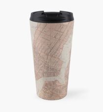 Taza de viaje Vintage Map of New York City (1845) 2