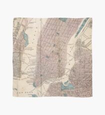 Pañuelo Vintage Map of New York City (1867)