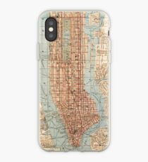 Vinilo o funda para iPhone Vintage Map of New York City (1894)