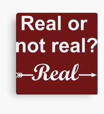 Hunger Games Real or Not Real 2 Canvas Print
