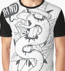 Poor Mr. Snake BW Graphic T-Shirt