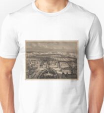Camiseta unisex Vintage Pictorial Map of New York City (1840)