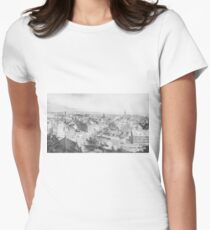 Camiseta entallada para mujer Vintage Illustration of NYC in 1854 (1907)