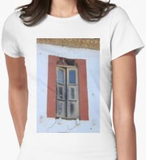 Old Window in a Wall Women's Fitted T-Shirt