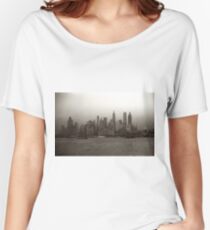 Camiseta ancha para mujer Vintage New York City Skyline Photograph (1941)