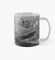 Taza Manhattan Bridge Black and White Photograph