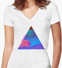 Psychedelic Women's Fitted V-Neck T-Shirt