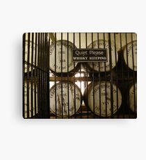 Whisky Sleeping Canvas Print