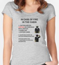 Captain Dons Cap Women's Fitted Scoop T-Shirt