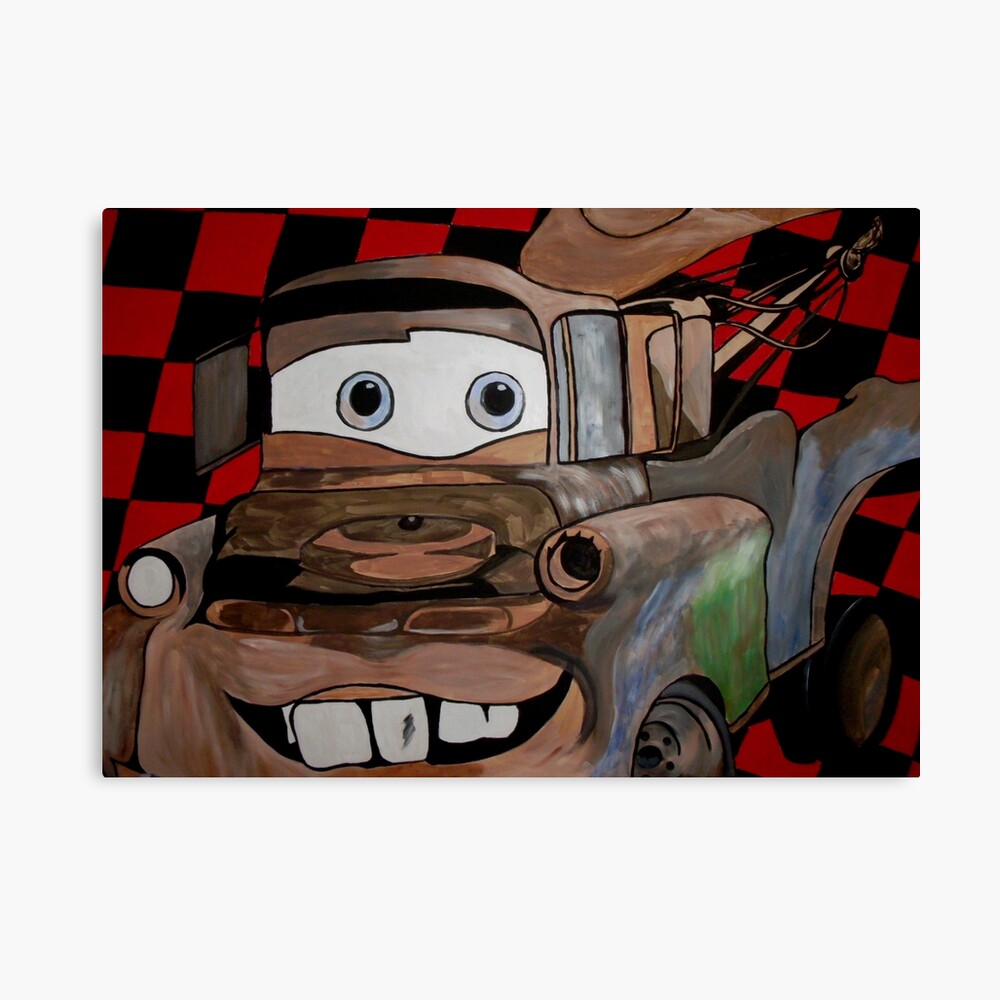 "Tow Mater" Canvas Print by markmoore | Redbubble