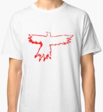 Crow in Red Classic T-Shirt