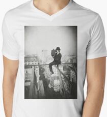 Camiseta para hombre de cuello en v Photographing NYC Above 5th Avenue (1905)