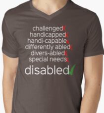 Disabled. Period. Men's V-Neck T-Shirt