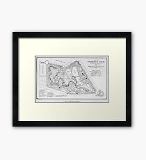 Vintage Map of Prospect Park (1901) Framed Print