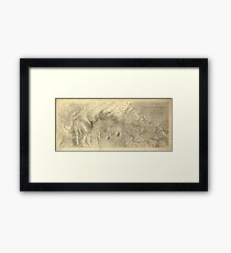 Vintage Map of The Colorado River (1858) Framed Print