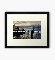 Fury on the dock Framed Print